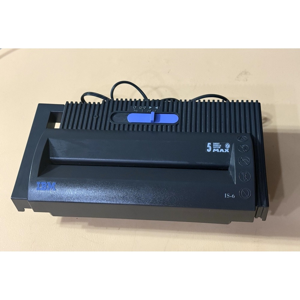 IBM IS-6 Adjustable Electric‎ Paper Shredder Pre-owned Tested/Works